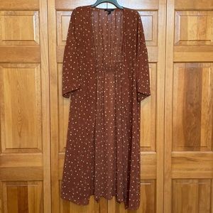 Forever 21 Women’s Floral Long Kimono, Large